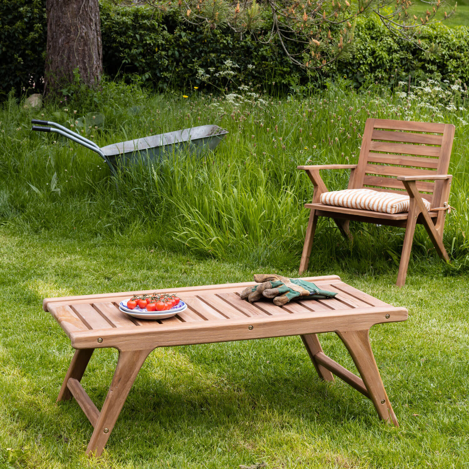 Graham and Green Teak Outdoor Coffee Table by Graham & Green
