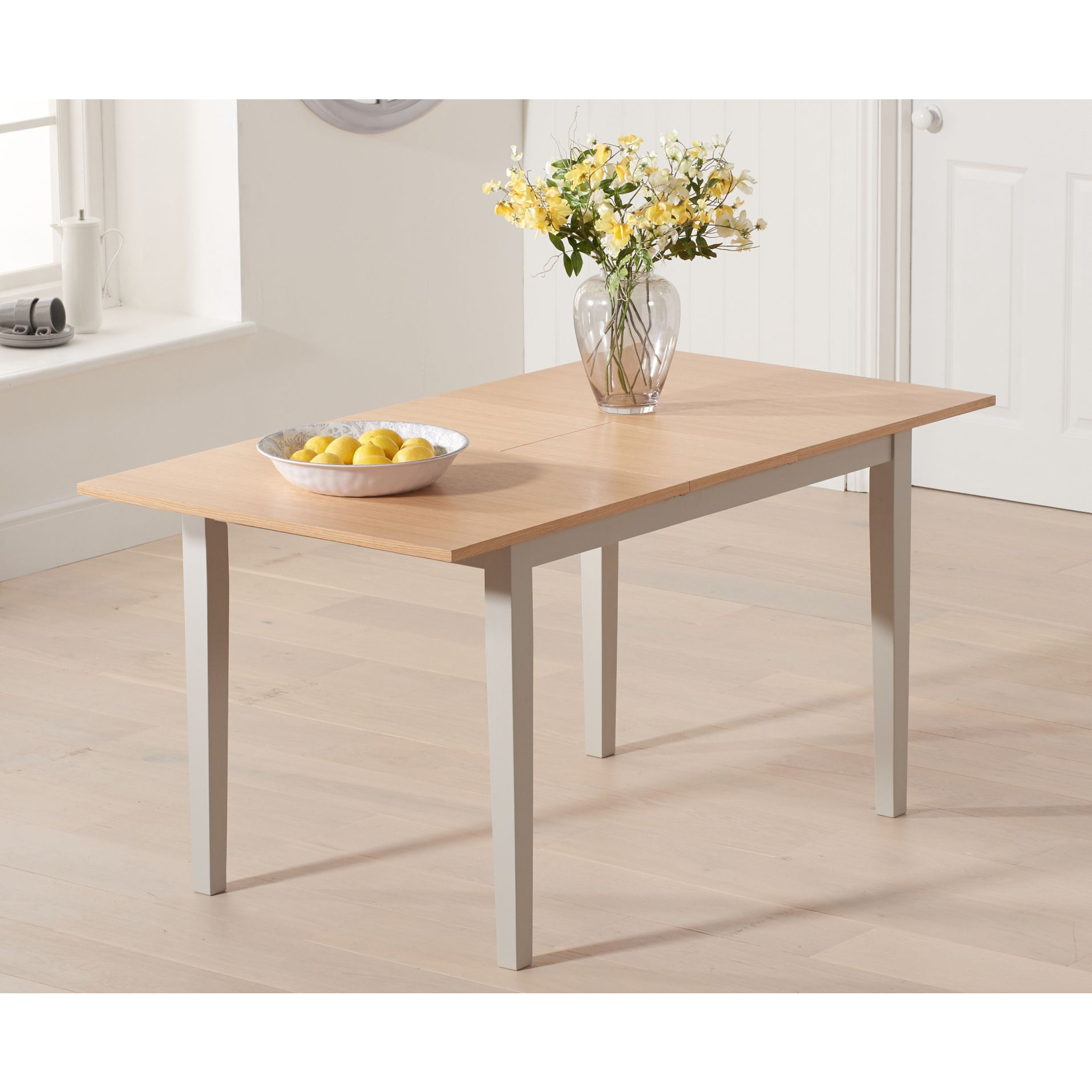 Chiltern 120cm Oak and Grey Extending Dining Table