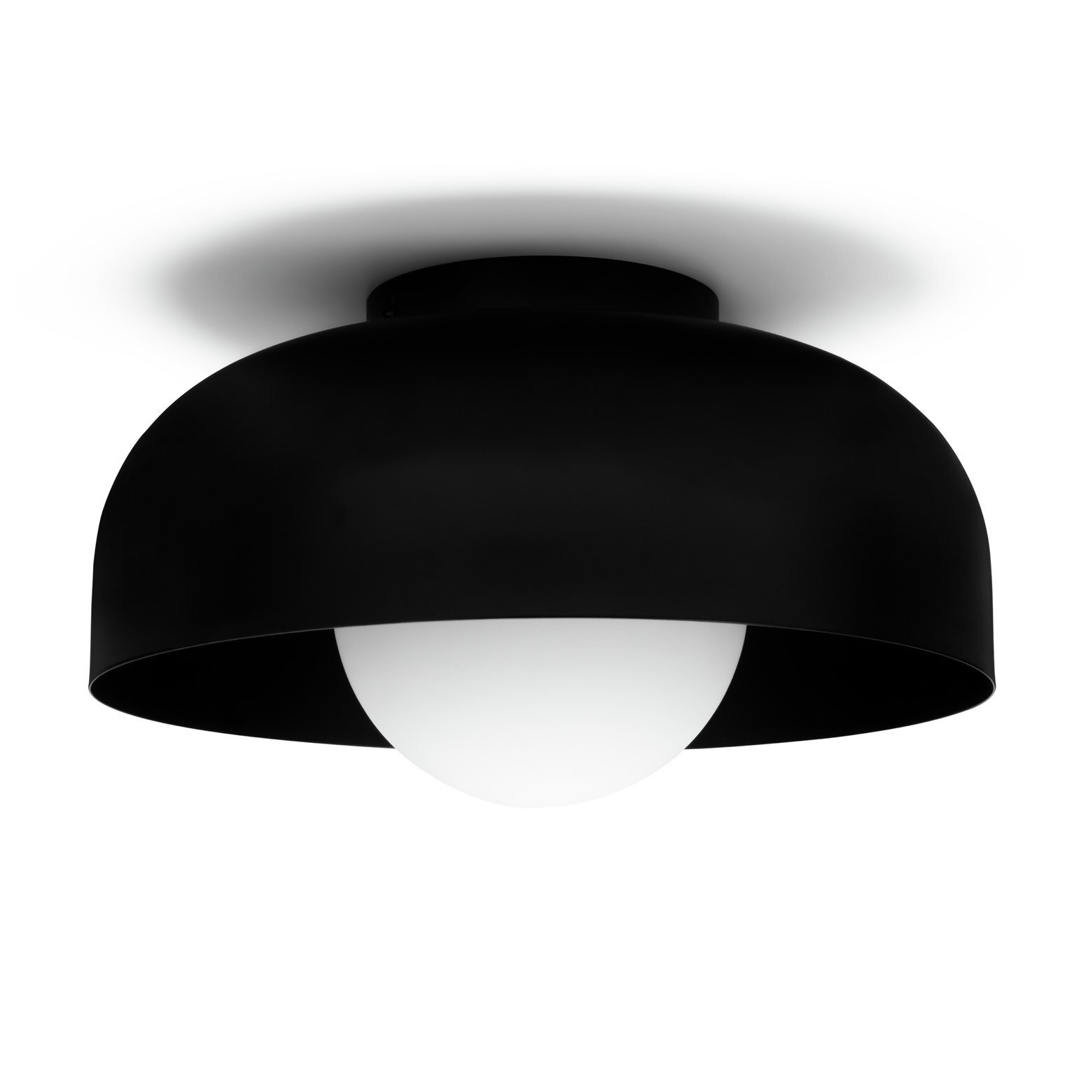Habitat Modern Globe Metal Bathroom Ceiling Light Black by Habitat