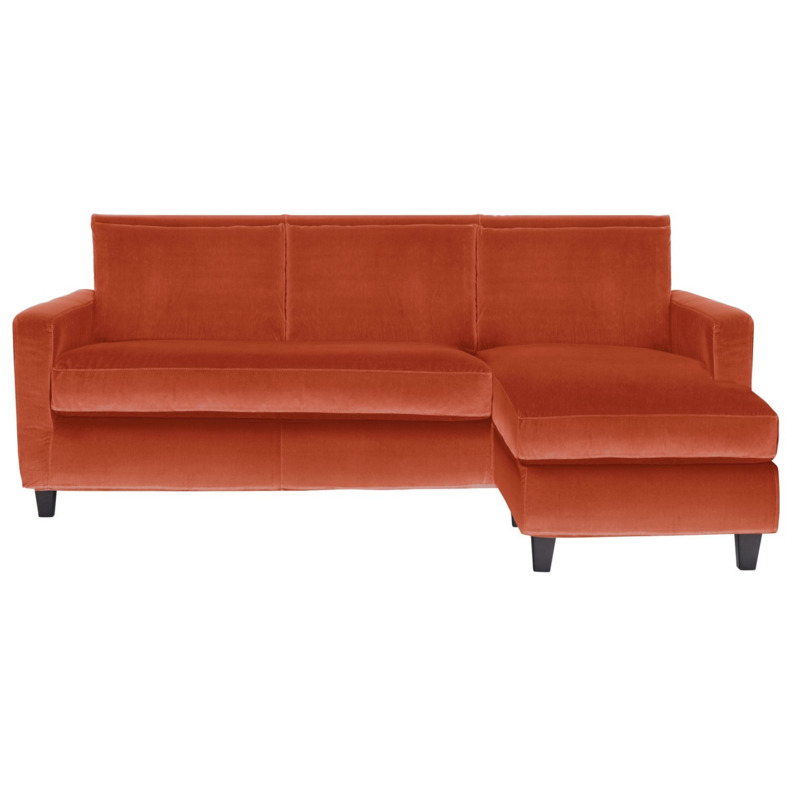 Habitat Chester Right Hand Corner SofaDark FeetOrange by Habitat