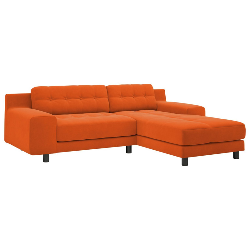 Habitat Hendricks Right Hand Corner Chaise Sofa Orange by Habitat