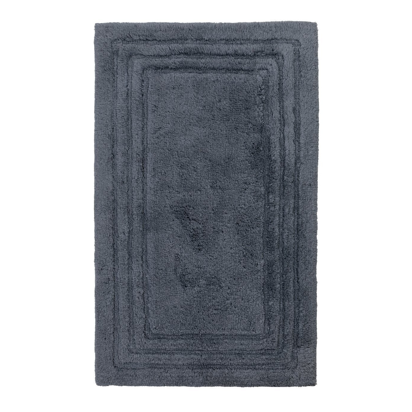 Habitat Cotton Deep Pile Tufted Bath Mat Rustic Blue by Habitat