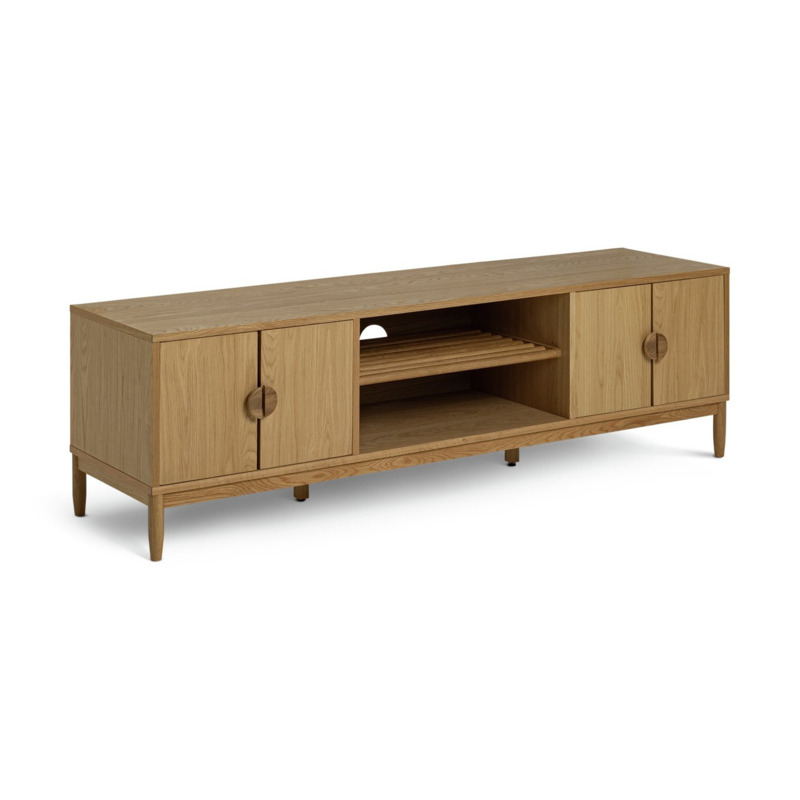 Habitat Cornelia 4 Door TV Unit Oak by Habitat