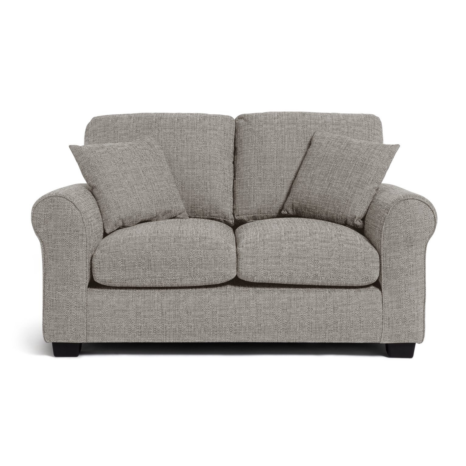 Habitat Lisbon Fabric 2 Seater Sofa Grey by Habitat