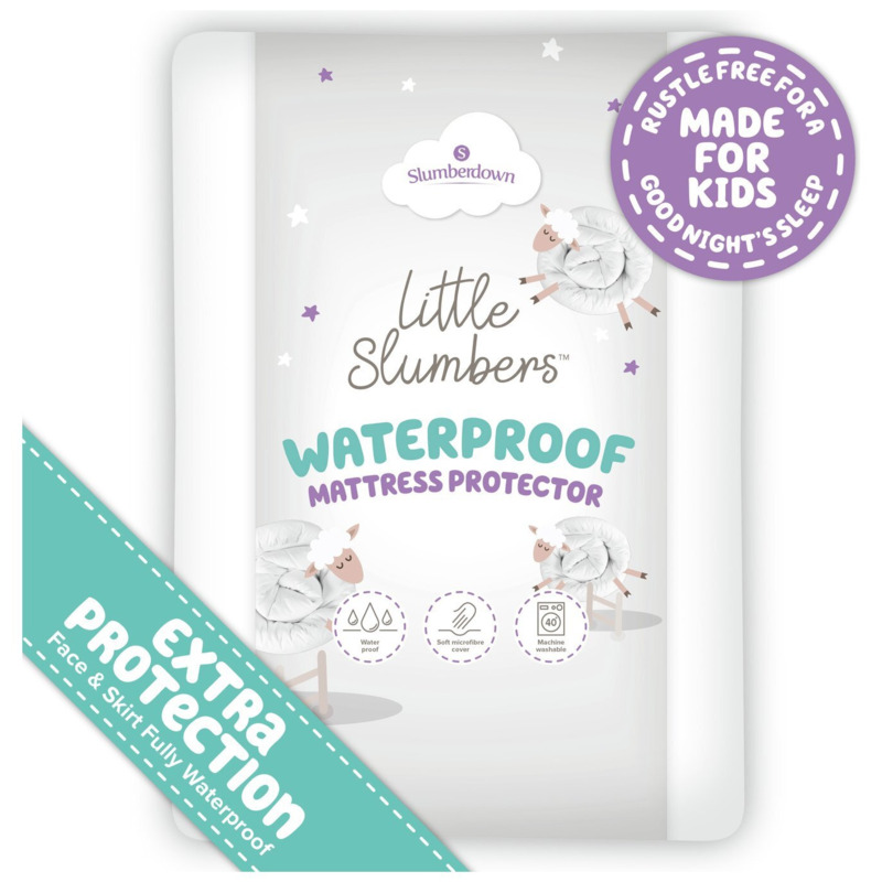 Little Slumbers Waterproof Kids Cot Bed Mattress Protector by Habitat