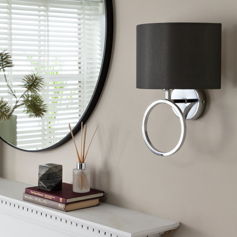 Argos Home Chrome Ring Metal Wall Light Chrome by Habitat