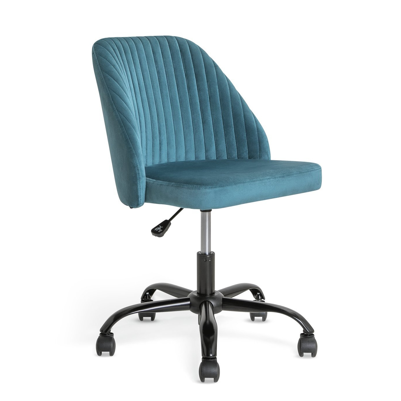 Habitat Nori Velvet Office Chair Blue by Habitat