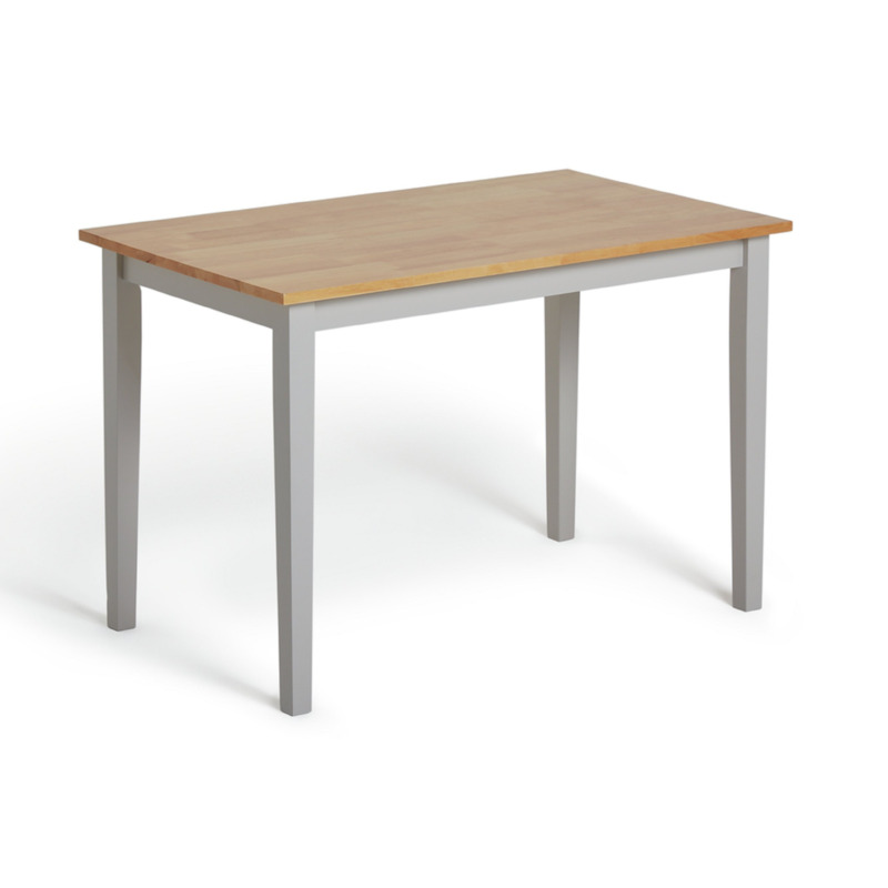 Habitat Chicago Solid Wood 2 Seater Dining TableGrey & Oak by Habitat