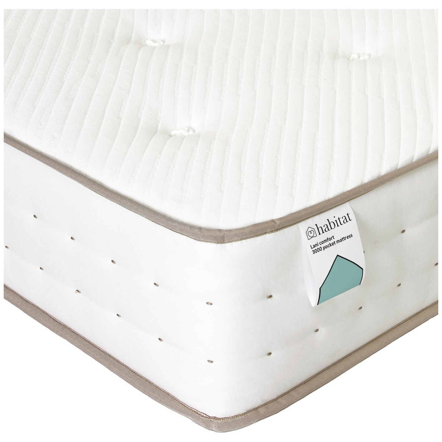 Habitat Lani Natural 3000 Pocket Comfort Mattress Double by Habitat