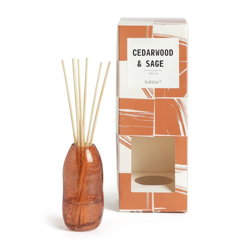 Habitat 100ml Scented Diffuser Cedarwood & Sage by Habitat