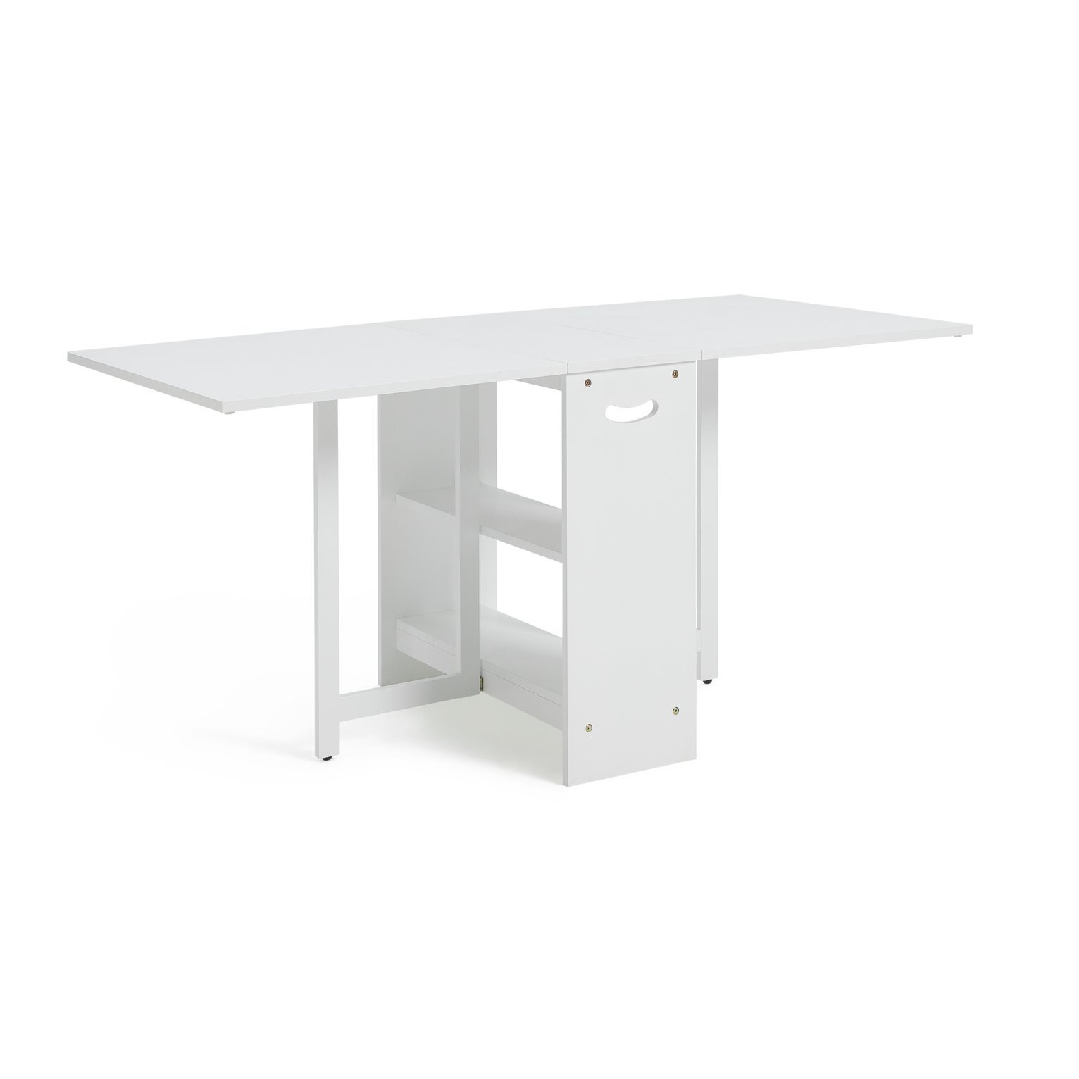 Argos Home Toby Folding 4 Seater Dining Table - White by Habitat ...