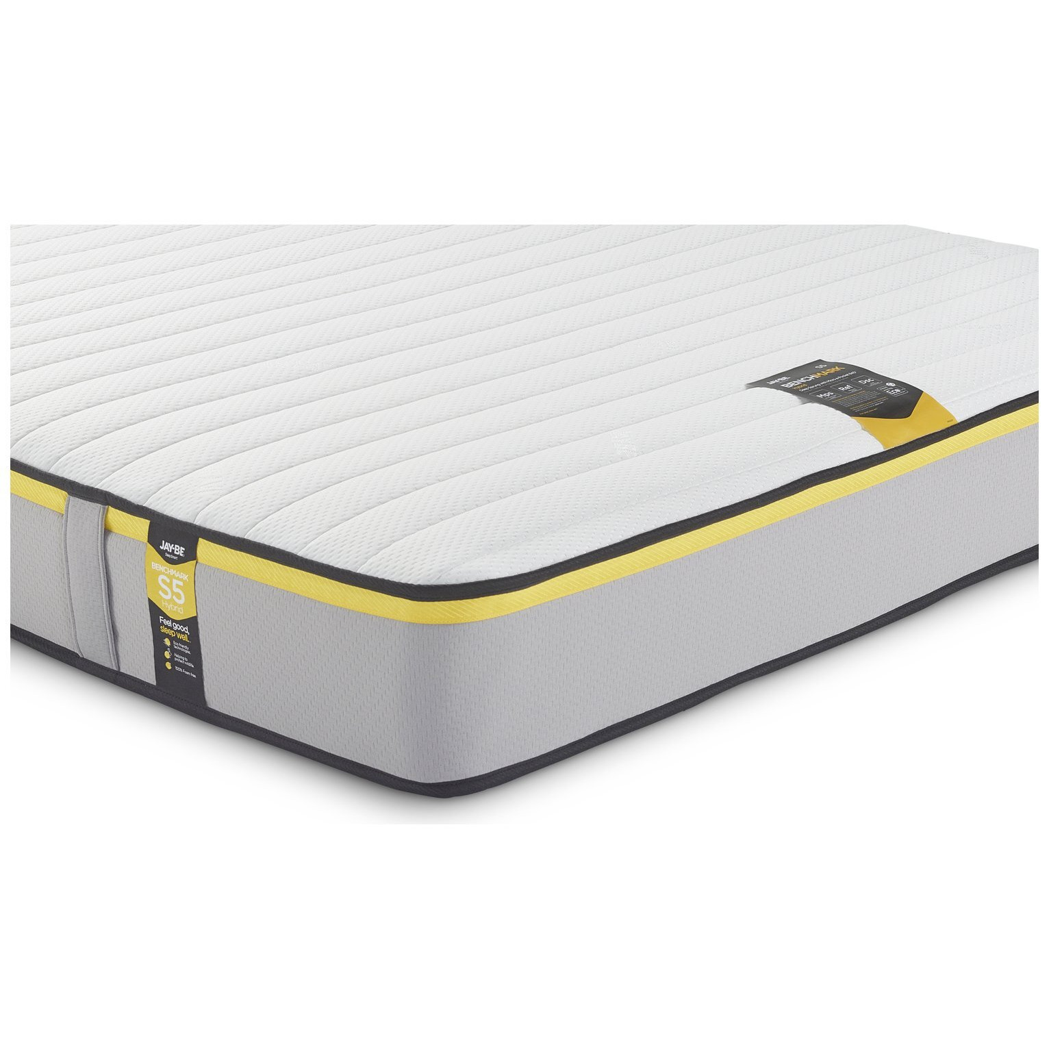 JayBe Benchmark S5 Hybrid Eco Friendly Double Mattress by Habitat