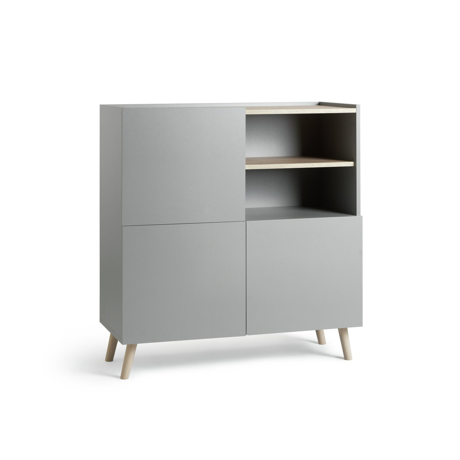 Habitat Skandi 3 Door Sideboard Grey Two Tone by Habitat