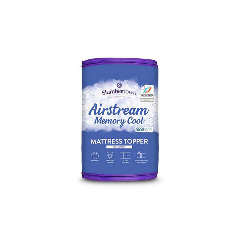 Slumberdown Airstream Memory Fibre Mattress Topper Kingsize by Habitat