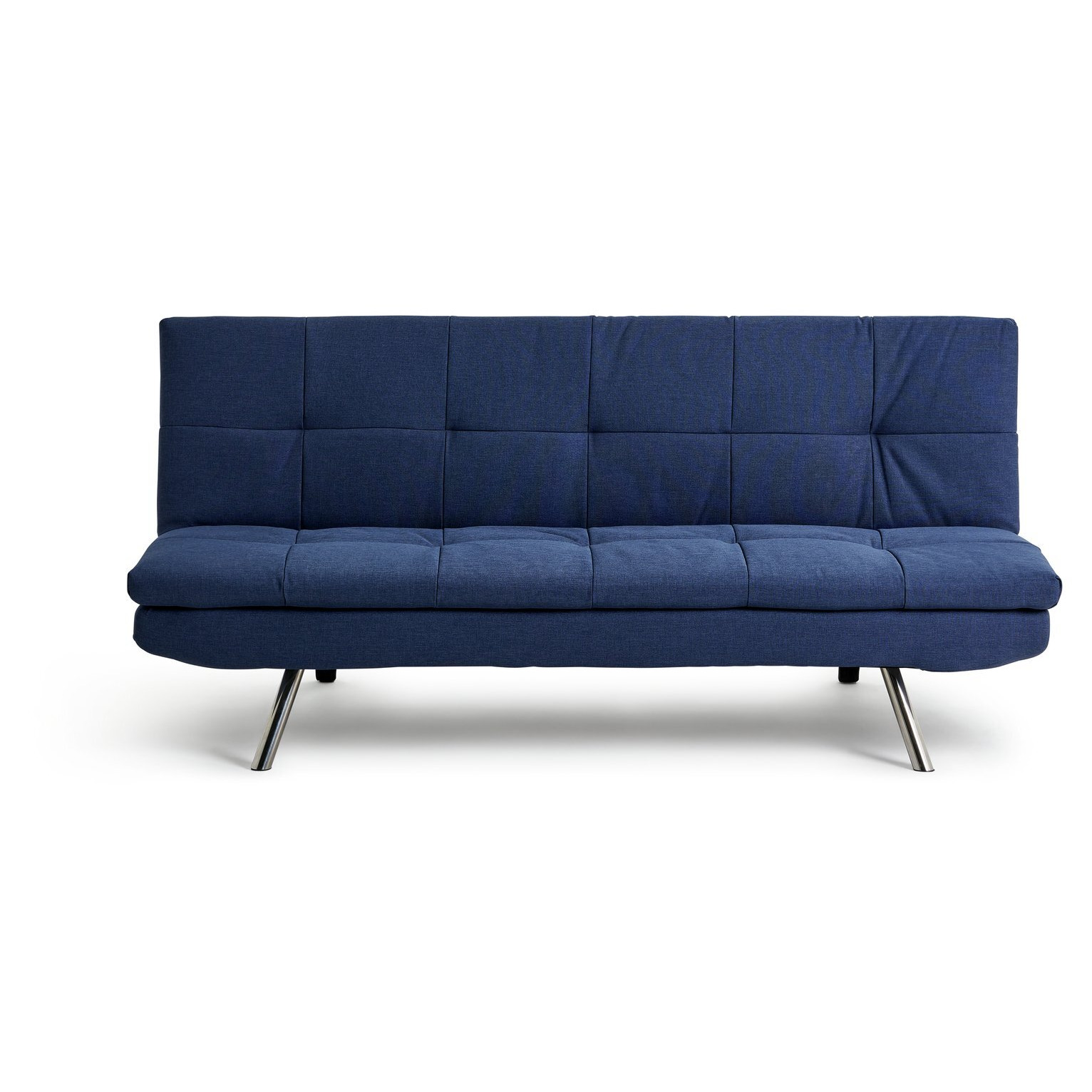 Habitat Nolan Fabric 3 Seater Clic Clac Sofa BedDenim Blue by Habitat