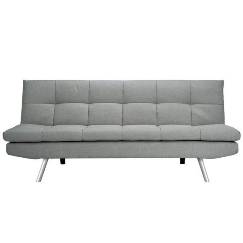 Habitat Nolan Fabric Clic Clac Sofa Bed Light Grey by Habitat