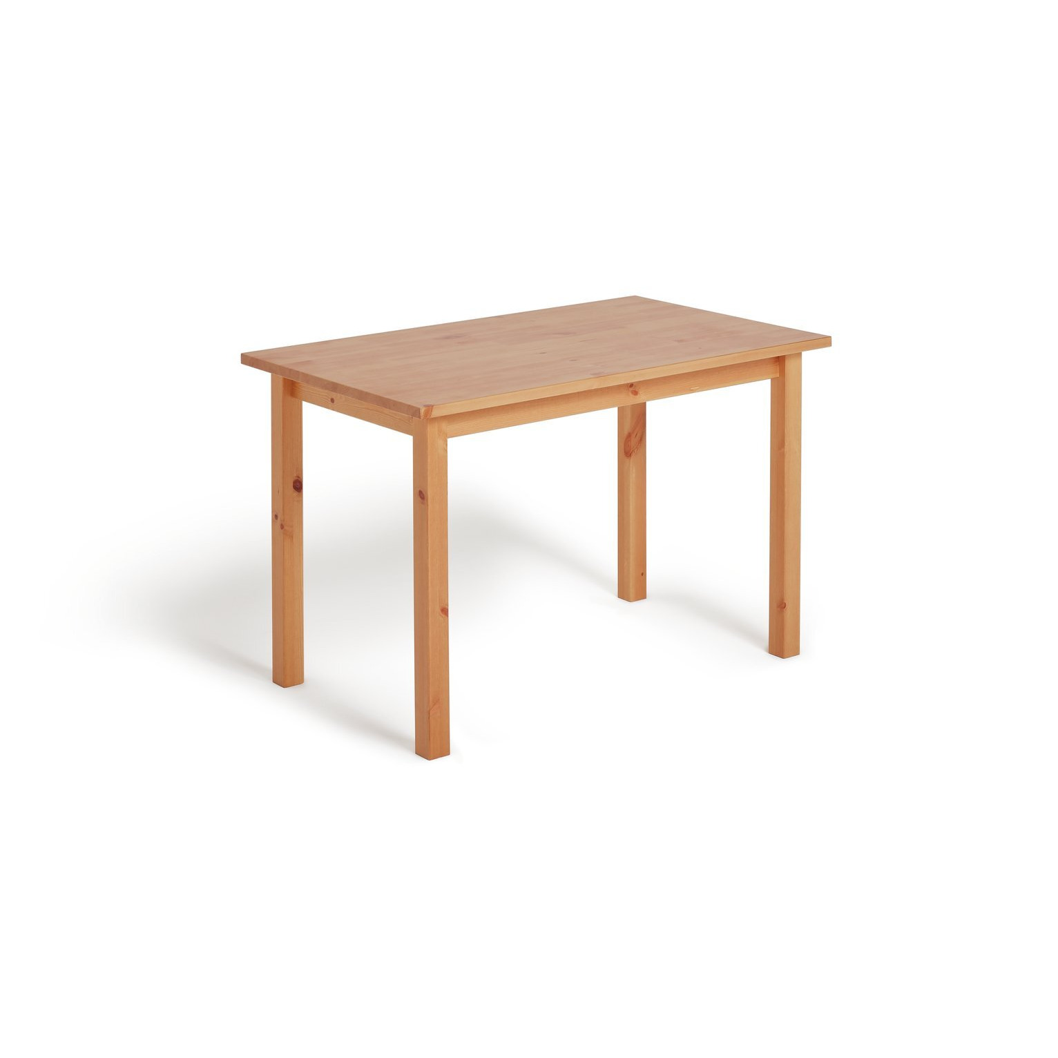 Habitat Ashdon Solid Pine 4 Seat Dining Table Oak Stain by Habitat