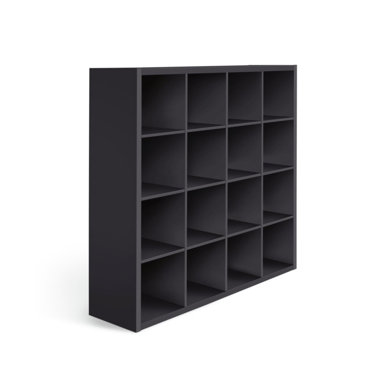 Habitat Squares Plus 16 Cube Storage Unit Black by Habitat