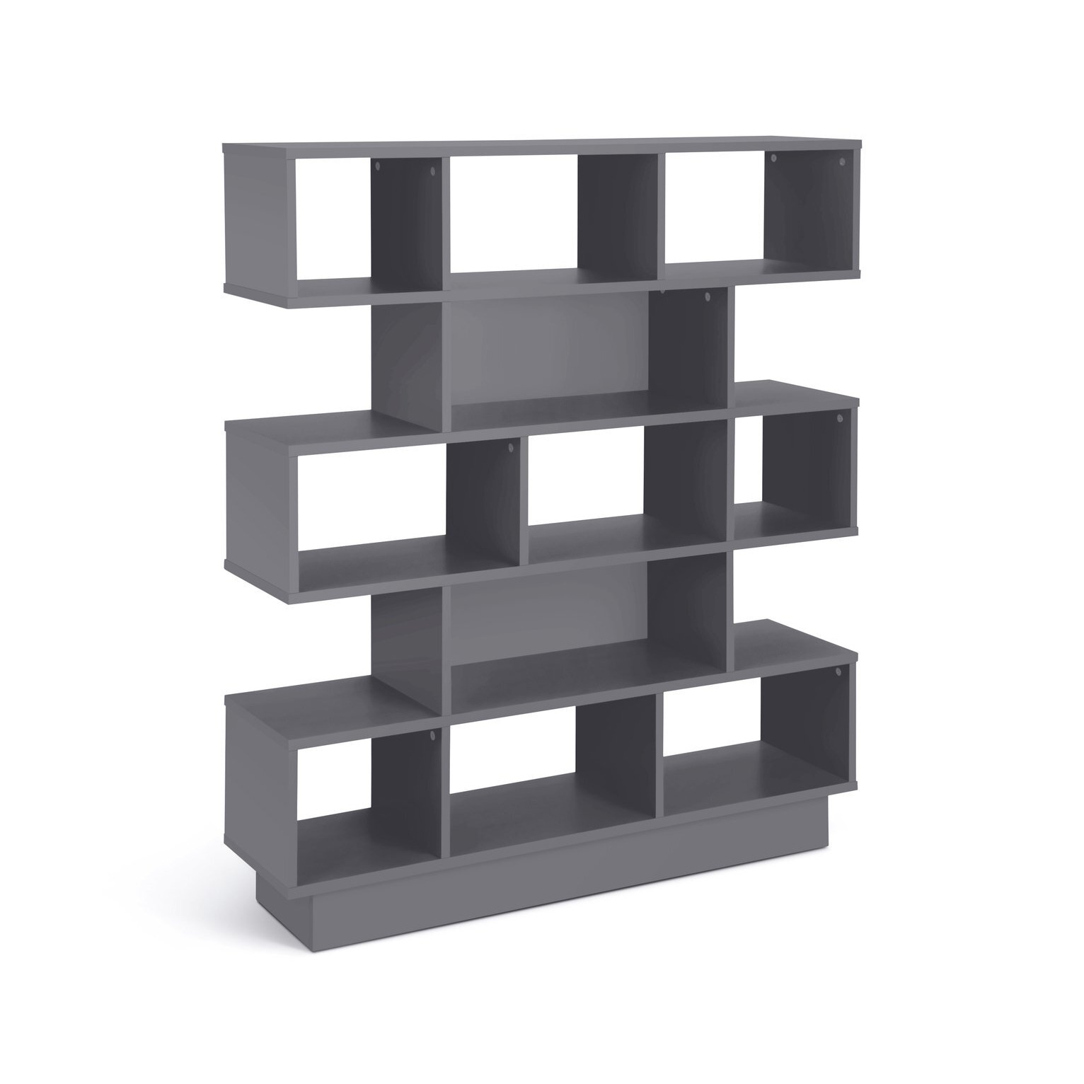 Habitat Cubes Wide Bookcase Grey by Habitat
