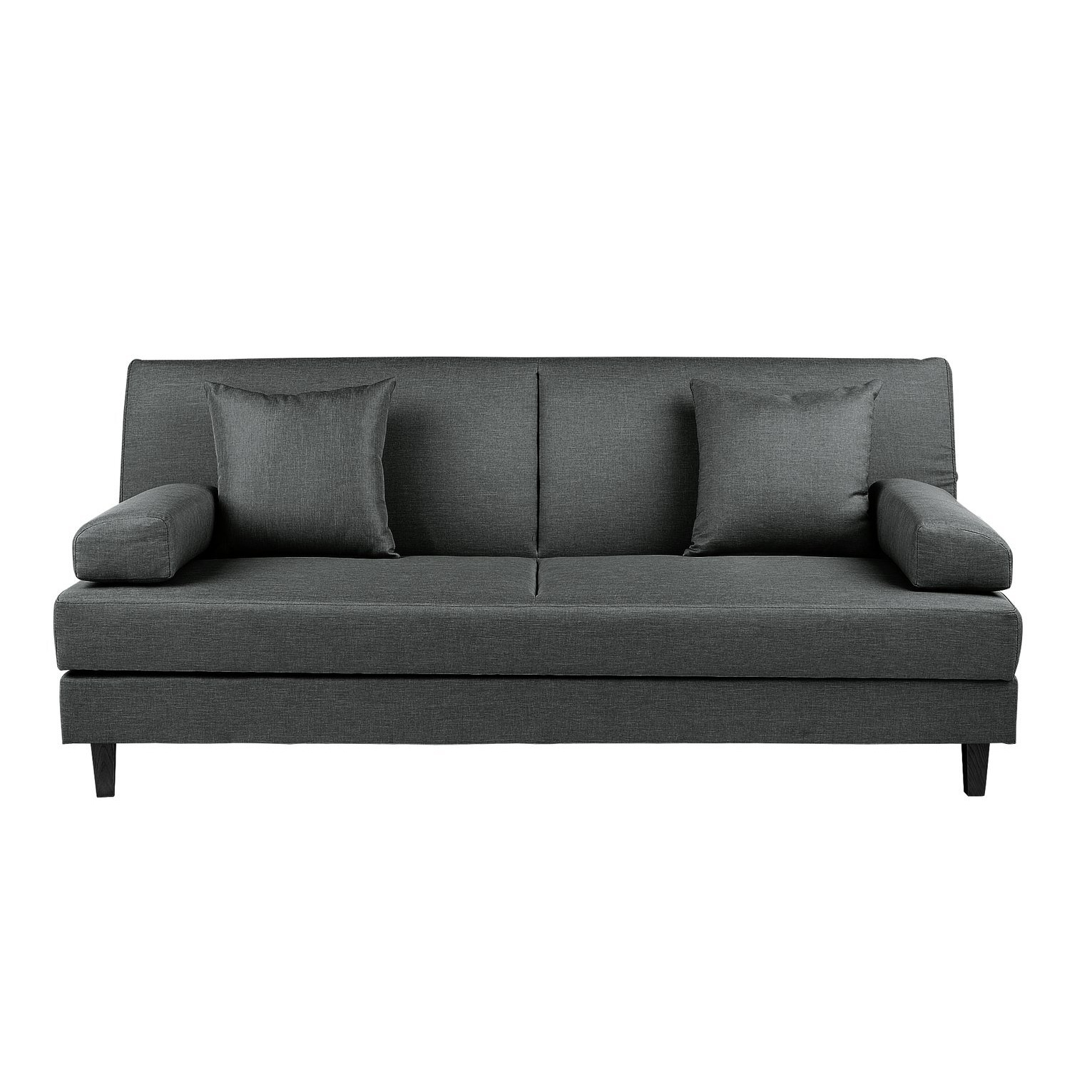 Habitat Chase Fabric 3 Seater Clic Clac Sofa Bed Charcoal by Habitat