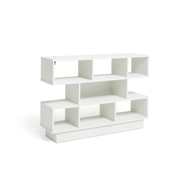 Habitat Cubes Short Wide Bookcase White by Habitat