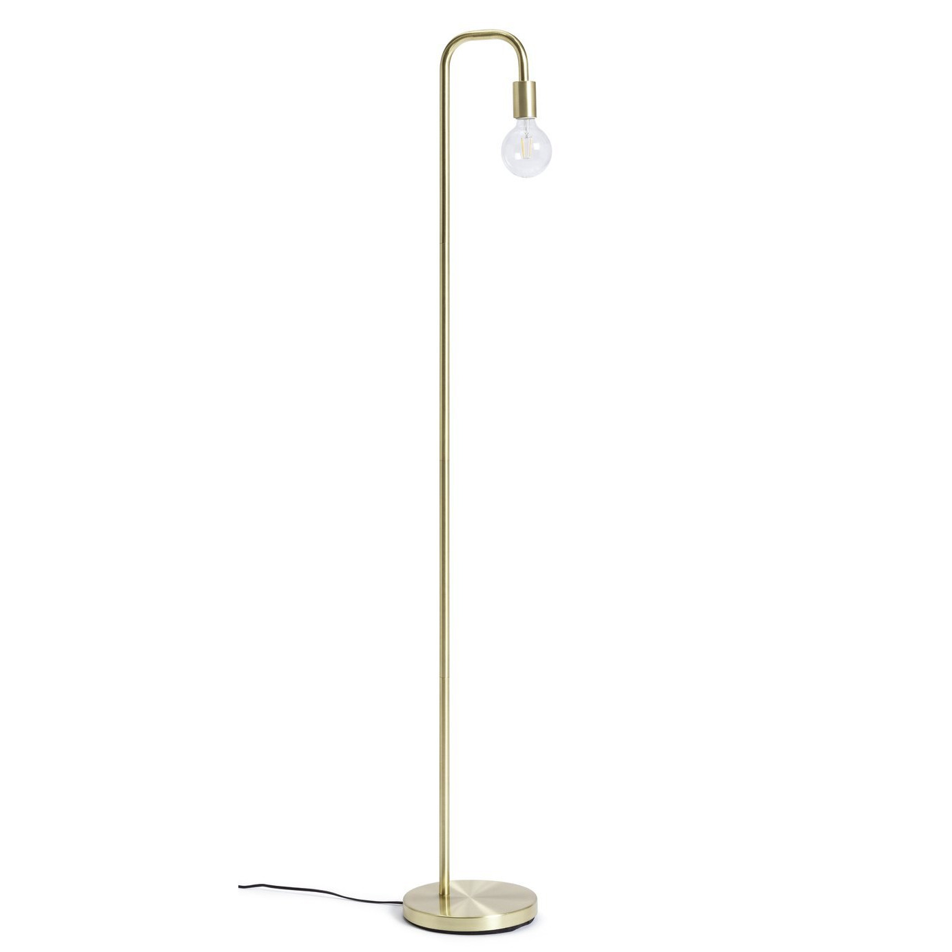 Habitat Rayner Floor Lamp Brass by Habitat
