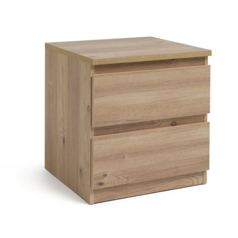 Habitat Jenson 2 Drawer Bedside Table Oak Effect by Habitat