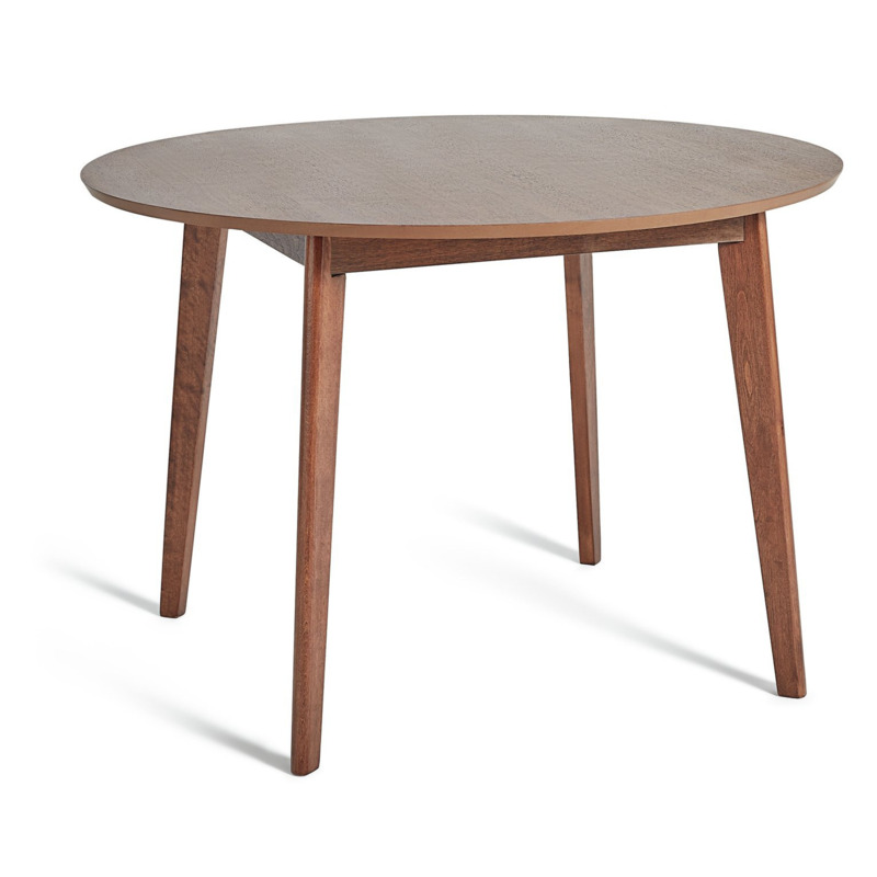 Habitat Skandi Walnut Veneer Round 4 Seater Table by Habitat