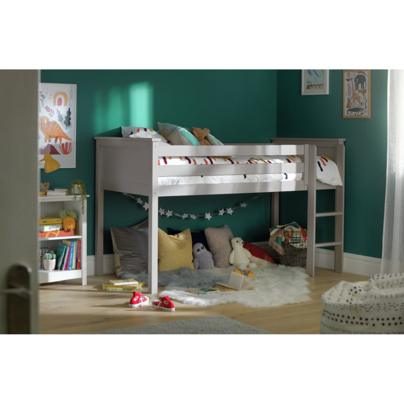 Habitat Brooklyn Mid Sleeper Bed Frame Grey by Habitat