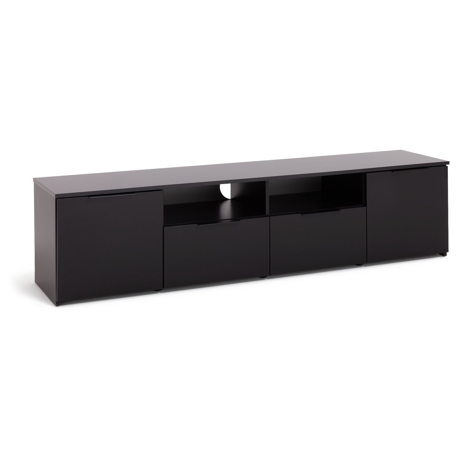 Habitat Hayward 2 Drawer TV Unit Black by Habitat