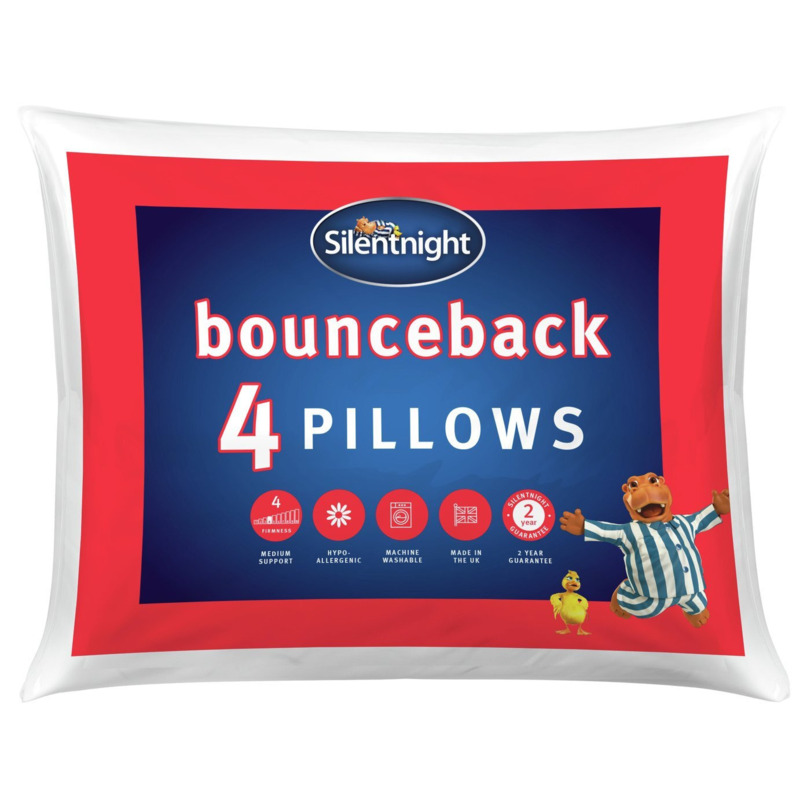 Silentnight Bounceback Pillows 4 Pack by Habitat