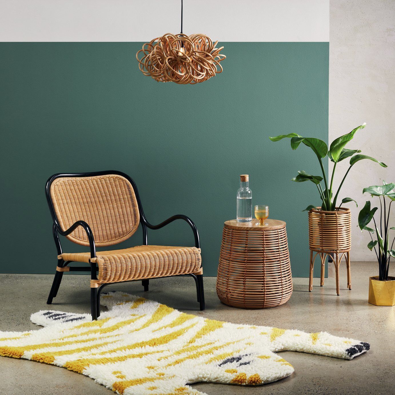 Habitat Rafa Rattan Accent Chair by Habitat | ufurnish.com