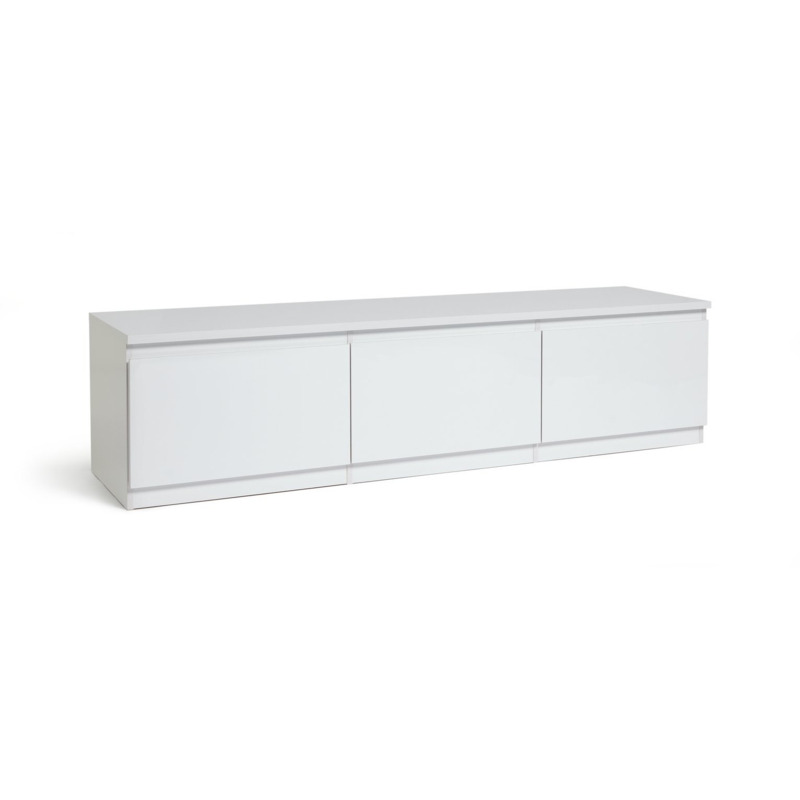 Habitat Jenson 3 Door Large TV Unit White by Habitat