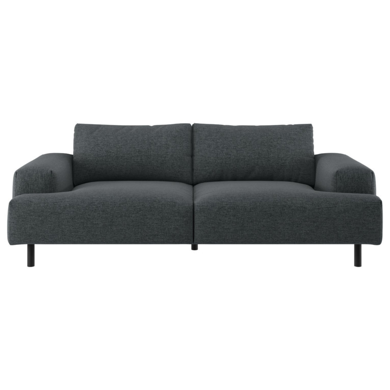 Habitat Julien Fabric 3 Seater Sofa Charcoal by Habitat