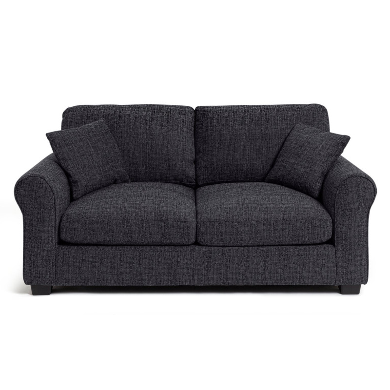 Habitat Lisbon Fabric 2 Seater Sofa Bed Charcoal by Habitat