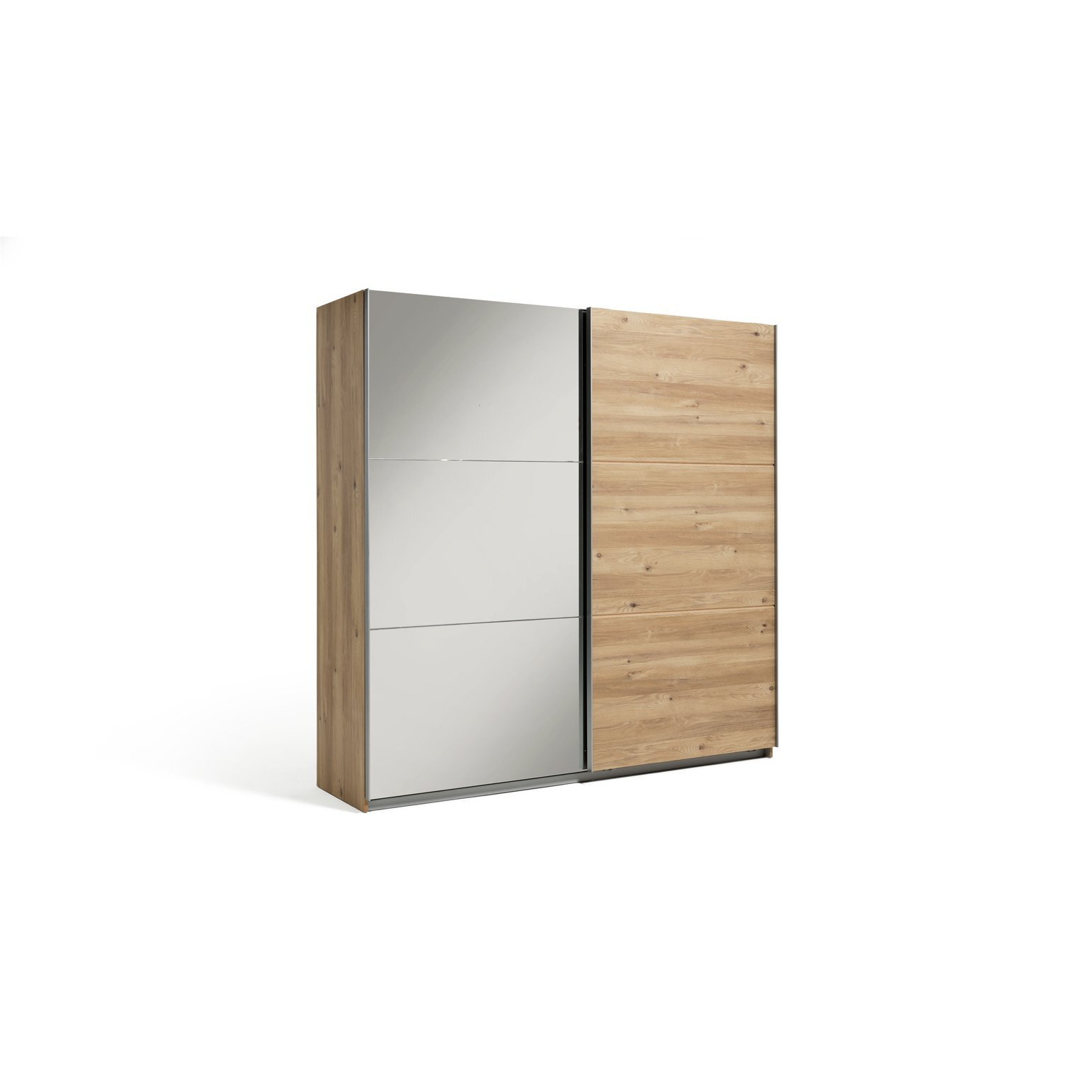 Habitat Holsted Extra Large Oak Effect & Mirror Wardrobe by Habitat