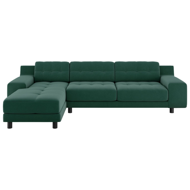 Habitat Hendricks Left Hand Corner Chaise SofaEmerald Green by Habitat