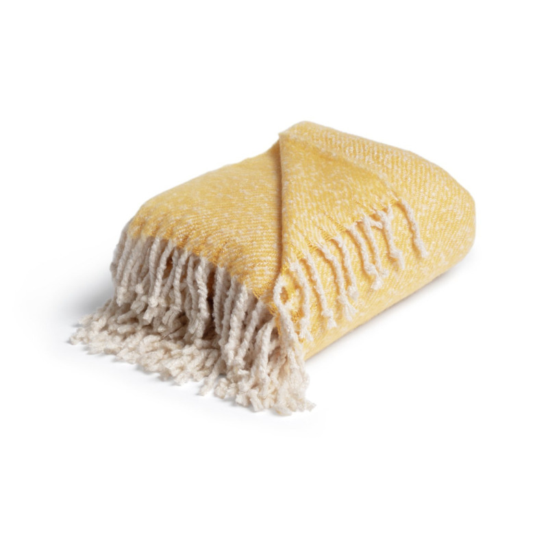 Habitat Country Hideaway Woven Throw Mustard 125X150cm by Habitat