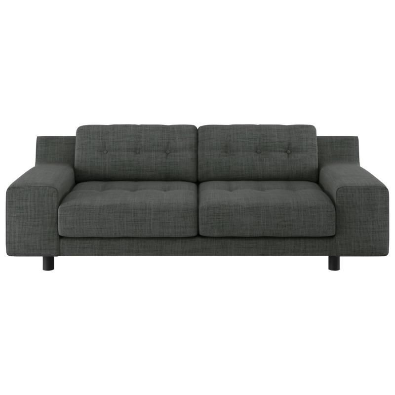 Habitat Hendricks Fabric 3 Seater Sofa Charcoal by Habitat