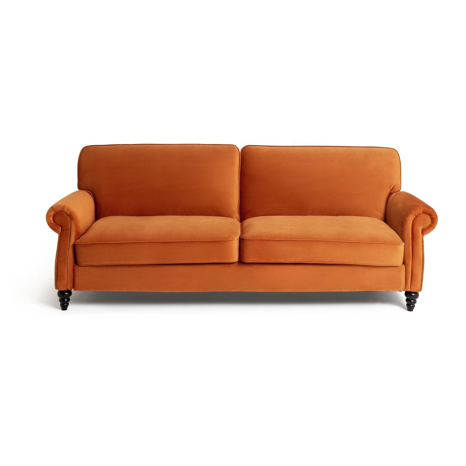 Habitat Joel Fabric 3 Seater Clic Clac Sofa Bed Orange by Habitat
