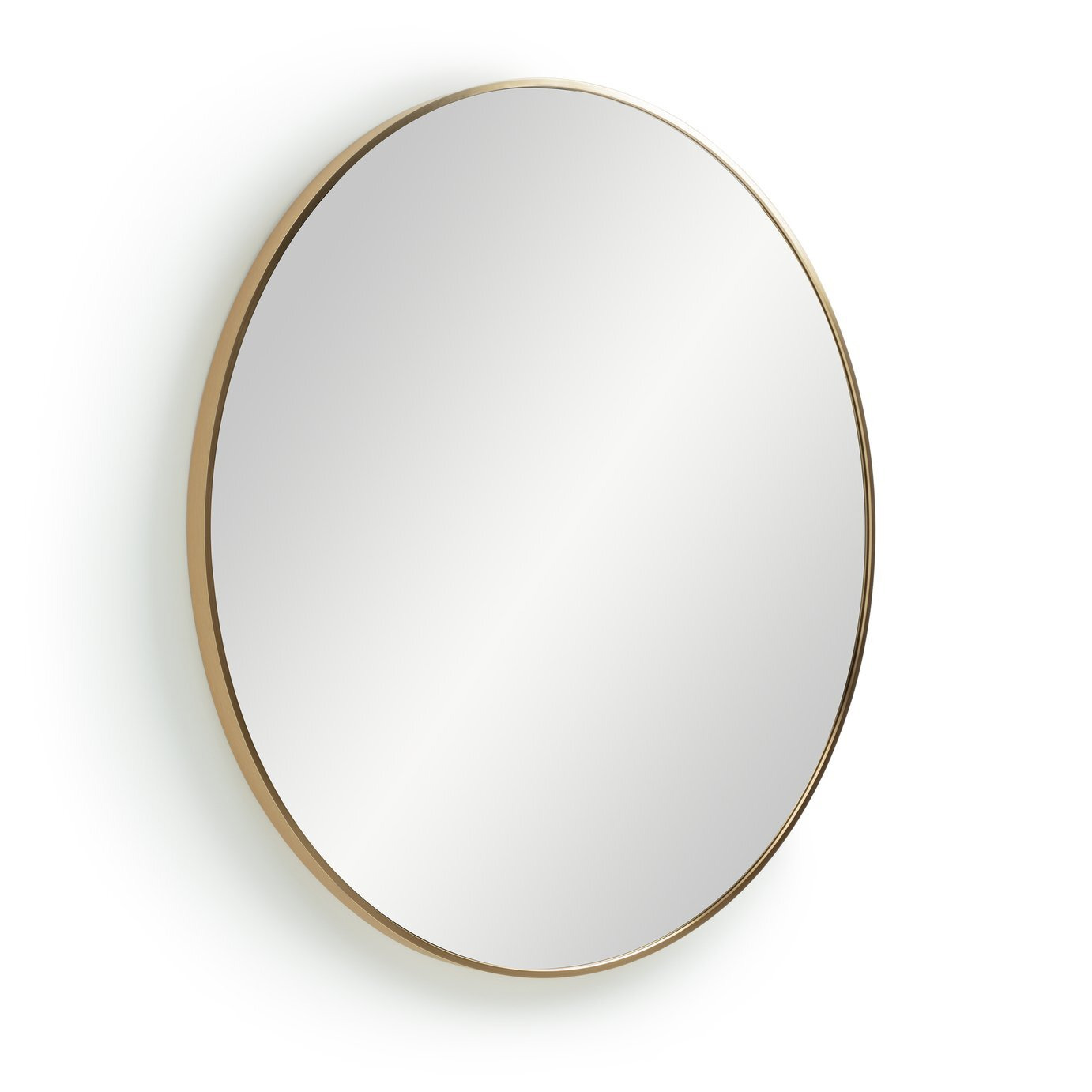 Habitat Katun Metal Round Wall Mirror Gold by Habitat