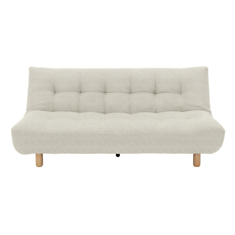 Habitat Kota 3 Seater Boucle Clic Clac Sofa Bed Cream by Habitat