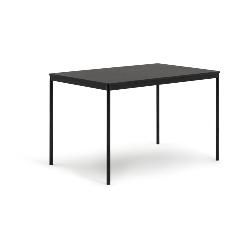 Habitat Stella Metal 6 Seater Dining Table Black by Habitat