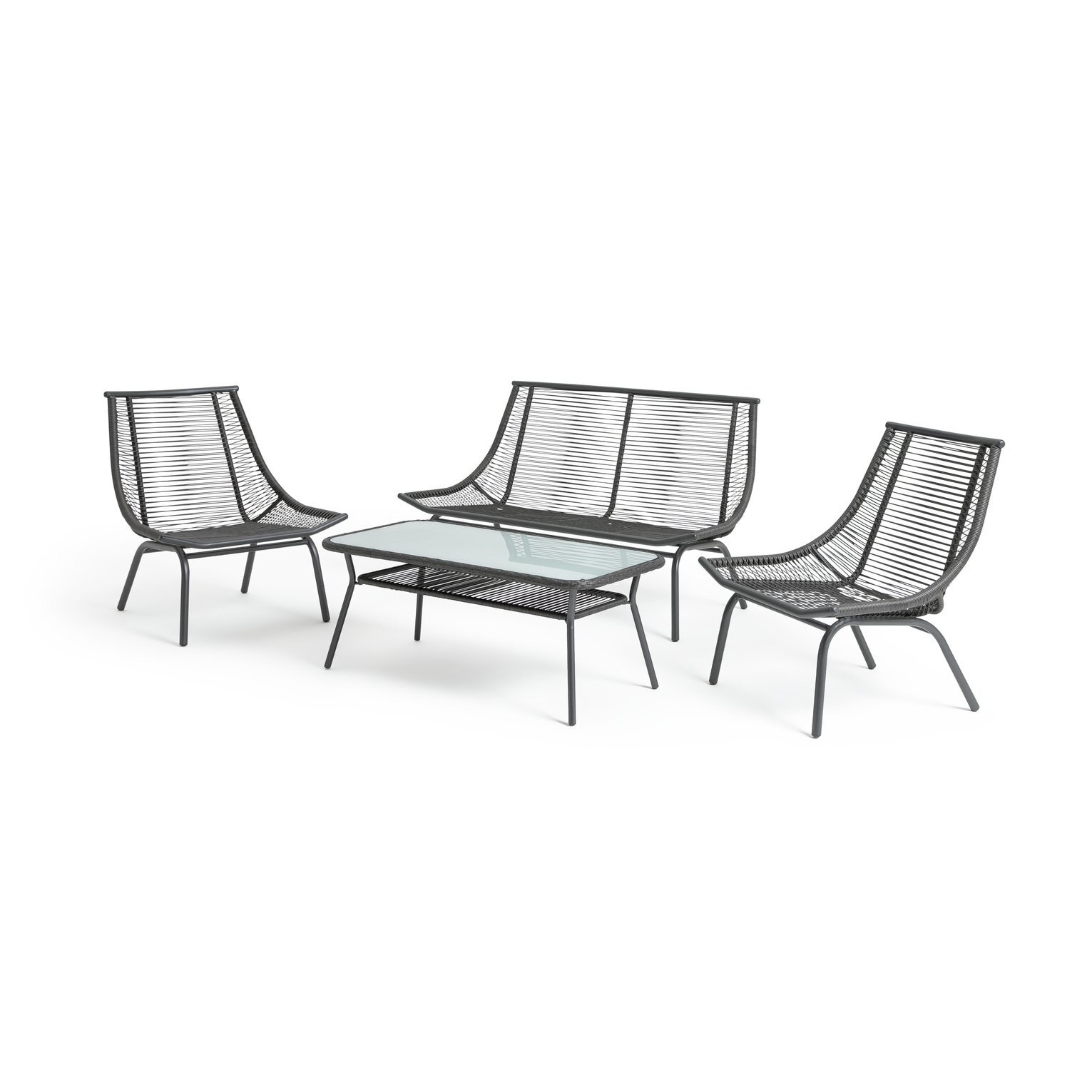 Habitat Venus Sofa Set Grey by Habitat