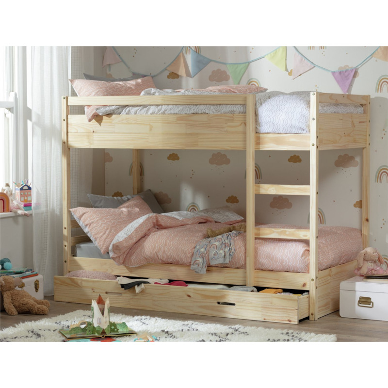Habitat Rico Bunk Bed Frame with Drawer Pine by Habitat