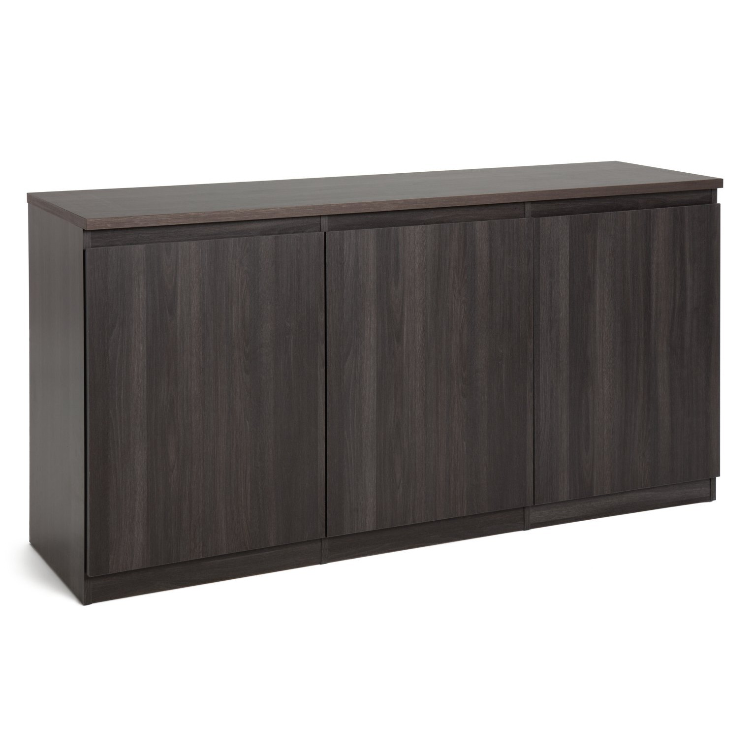 Habitat Jenson 3 Door Sideboard Black Brown by Habitat