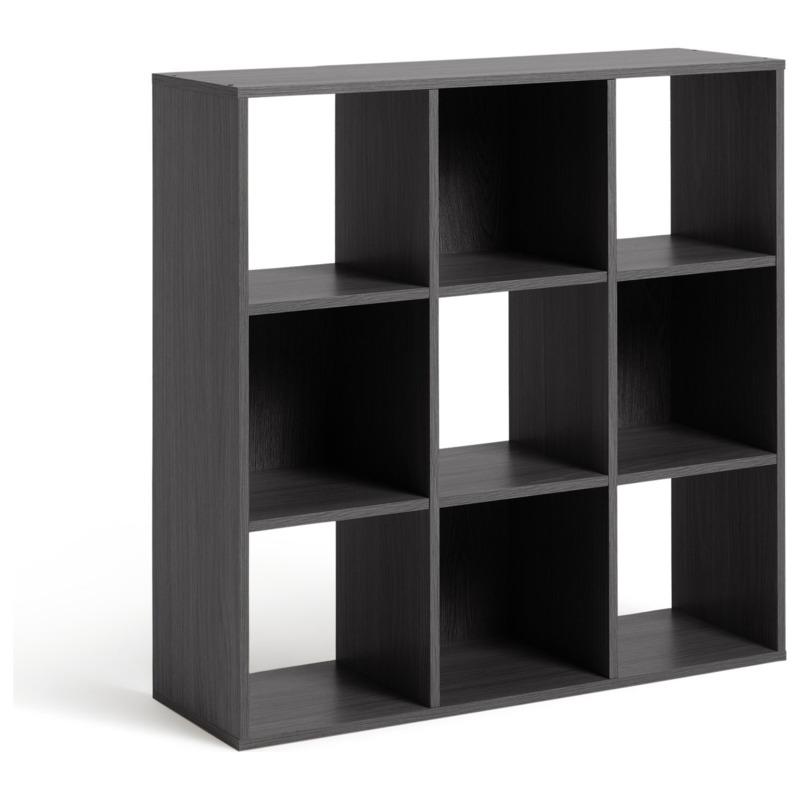 Habitat Squares 9 Cube Storage Unit Black by Habitat