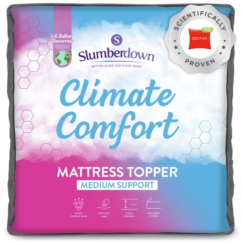 Slumberdown Climate Comfort Mattress Topper Double by Habitat