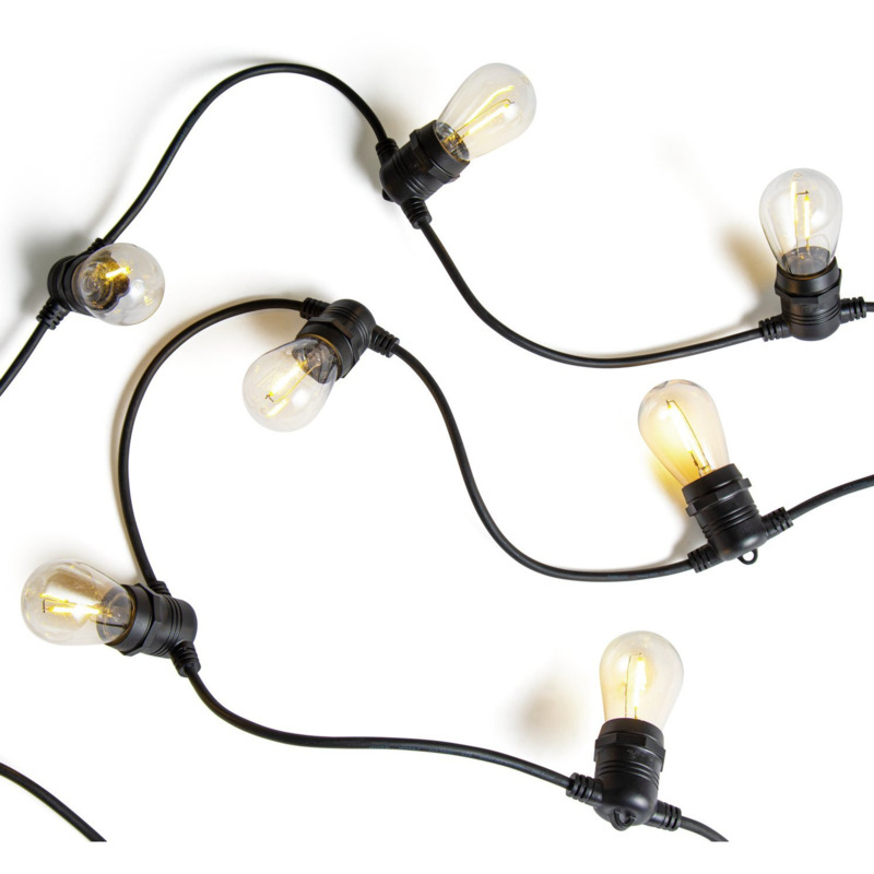 Habitat Warm White Filament Bulb Festoon Lights by Habitat