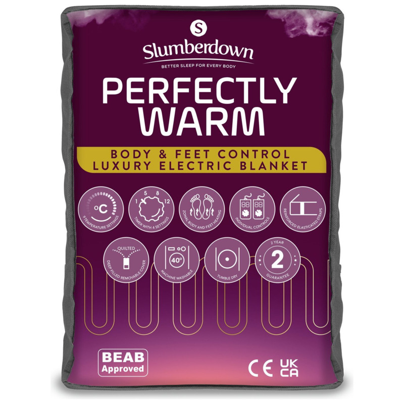 Slumberdown Perfectly Warm Luxury Electric Blanket Single by Habitat